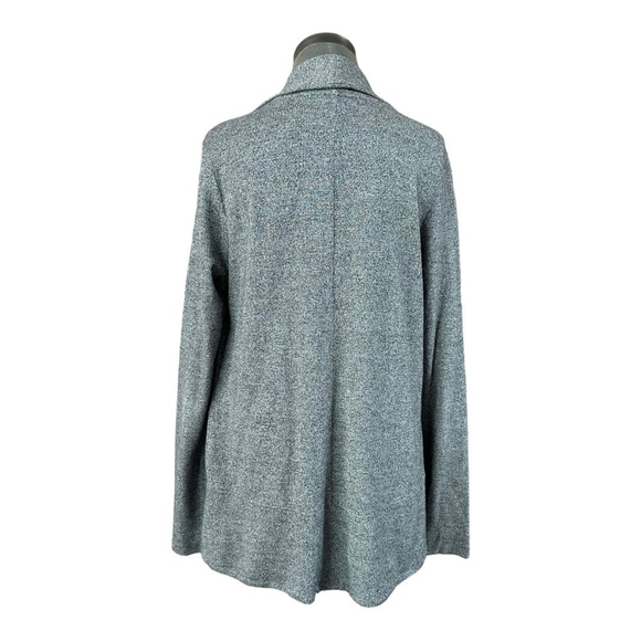 Women’s Cardigan Cristopher&Banks Heather Grey Duster Open Front Cardigan Blazer - Picture 3 of 5